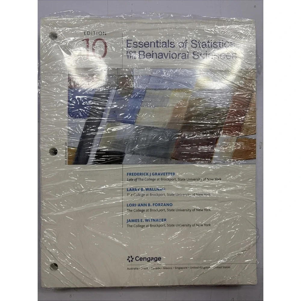 Essentials of Statistics for the Behavioral Sciences 10E Brand New - Picture 1 of 4